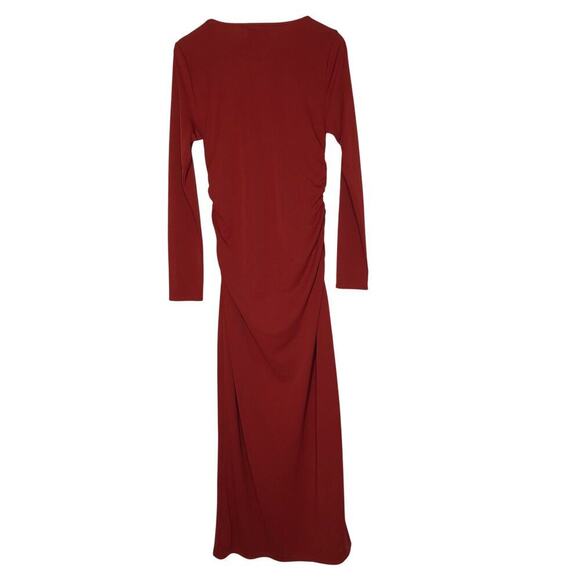 J. Crew Column Dress Maxi Jersey Crepe Berry Sangria Red NWT Medium - Picture 4 of 9